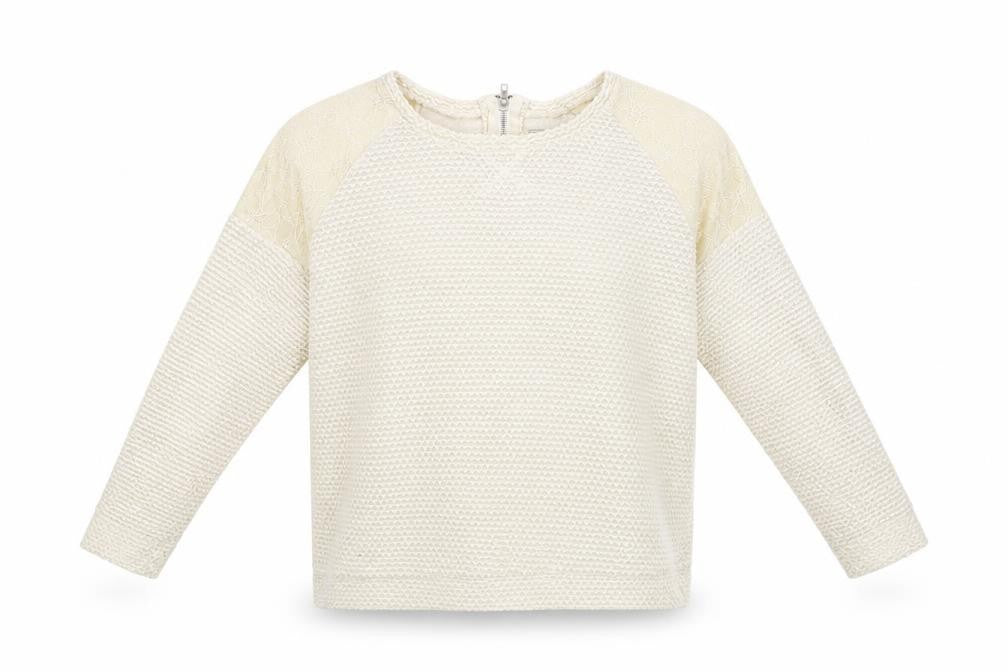Front view of Atmosphere women’s ivory jumper, size UK 12