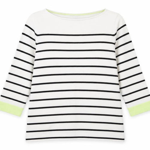 Street One Womens White Striped  Pullover Jumper Size 12
