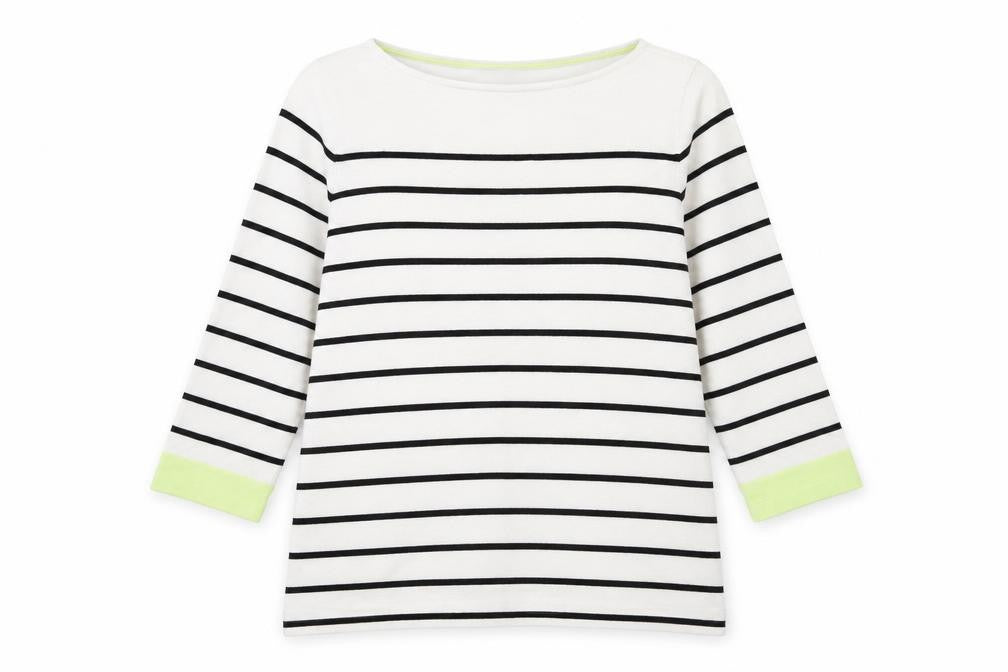Street One Womens White Striped  Pullover Jumper Size 12