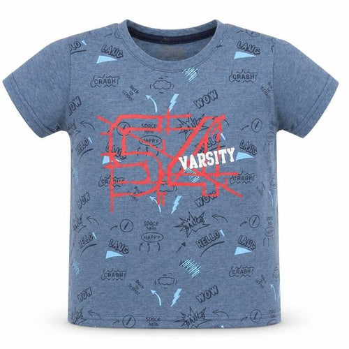 J&N Boys Blue   Basic T-Shirt Size 4 Years