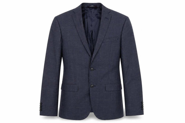 Marks & Spencer Mens Blue Check Jacket Suit Jacket Size 36