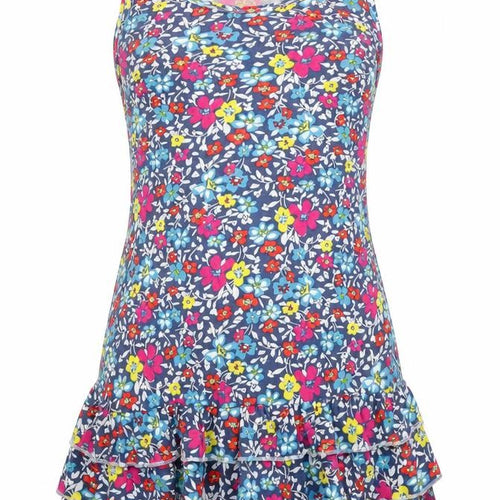 Resort Womens Blue Floral  A-Line  Size 10