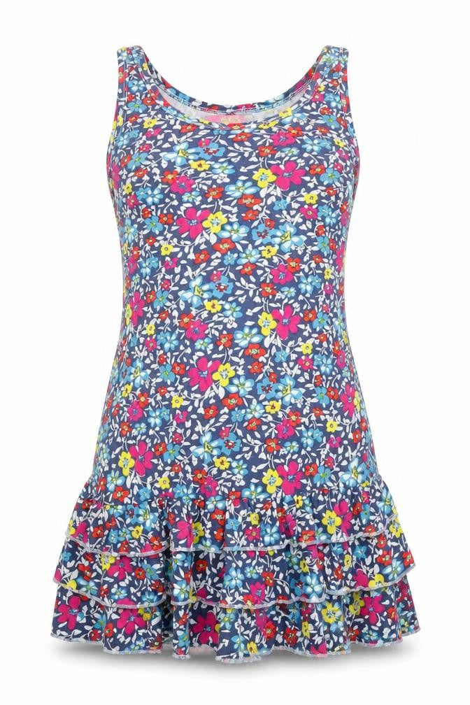 Resort Womens Blue Floral  A-Line  Size 10