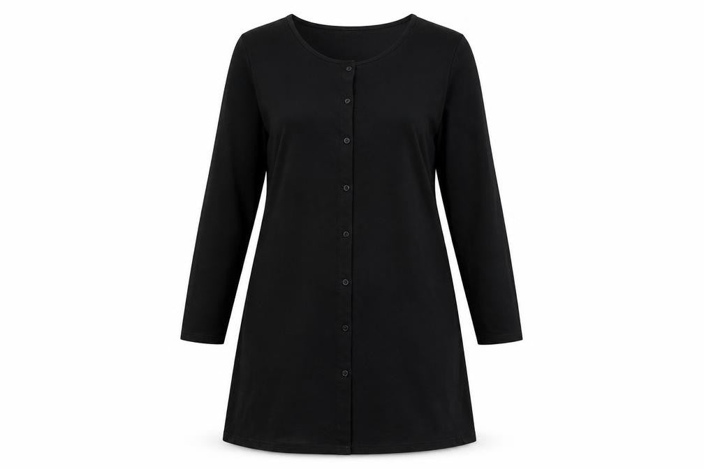 Sunnyme Womens Black  Rayon A-Line  Size XL