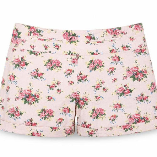 Darling Womens Pink Floral  Bermuda Shorts Size S