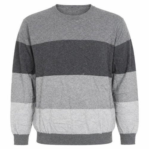 Gap Mens Grey Striped Knit Pullover Jumper Size L