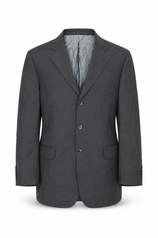 Front view of Next men’s grey jacket suit jacket, size 42