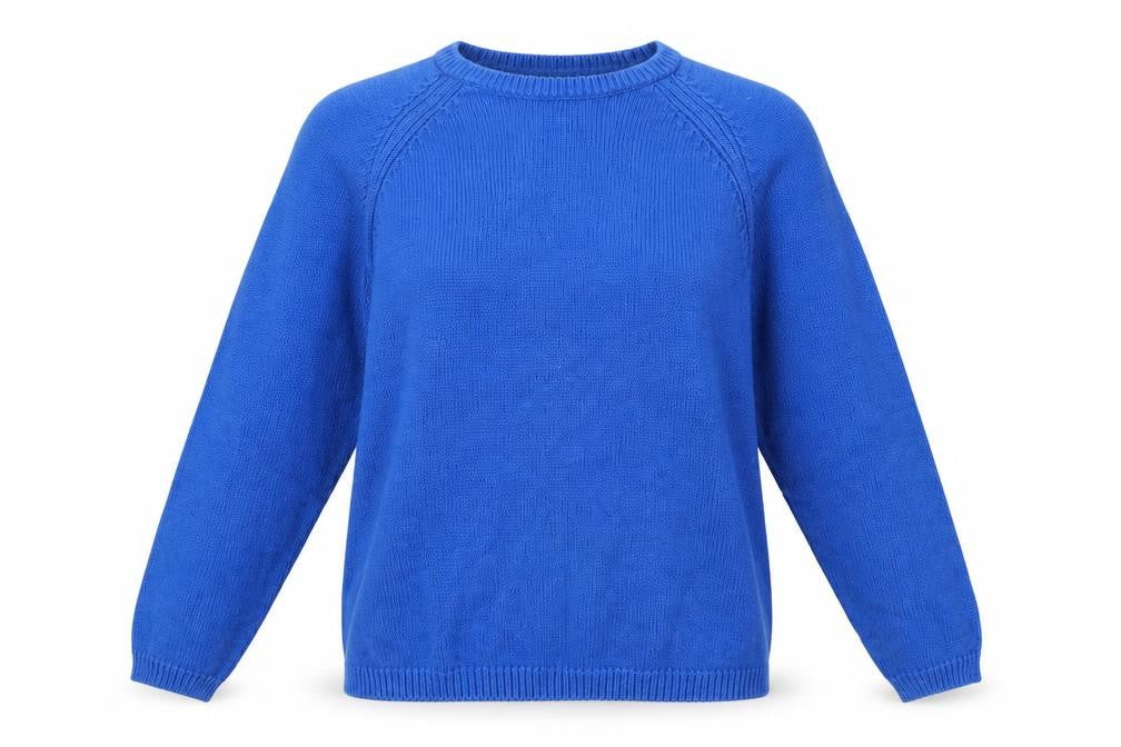 Isle Womens Blue  Knit Pullover Jumper Size S