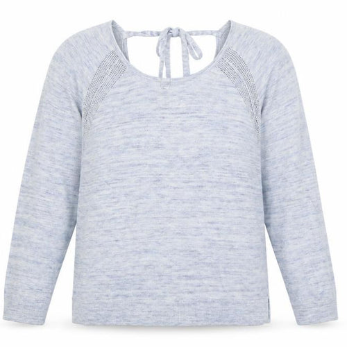 Indigo Womens Blue  Knit Pullover Jumper Size 12