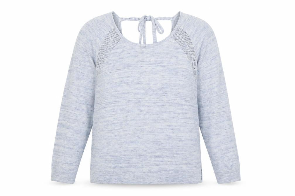 Indigo Womens Blue  Knit Pullover Jumper Size 12