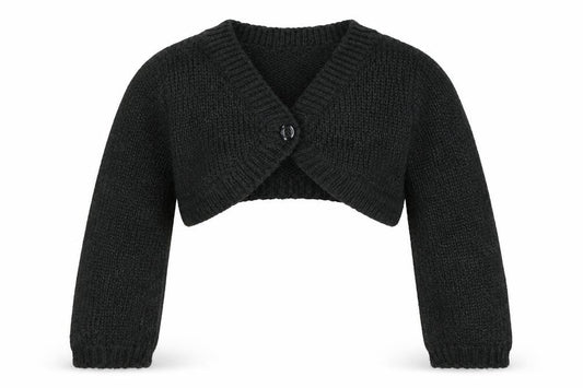 H&M Girls Green  Knit Shrug Jumper Size 2-3 Years  - with glitter