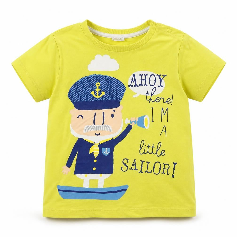 H&M Boys Yellow   Basic T-Shirt Size 12-18 Months  - Ahoy! Sailor