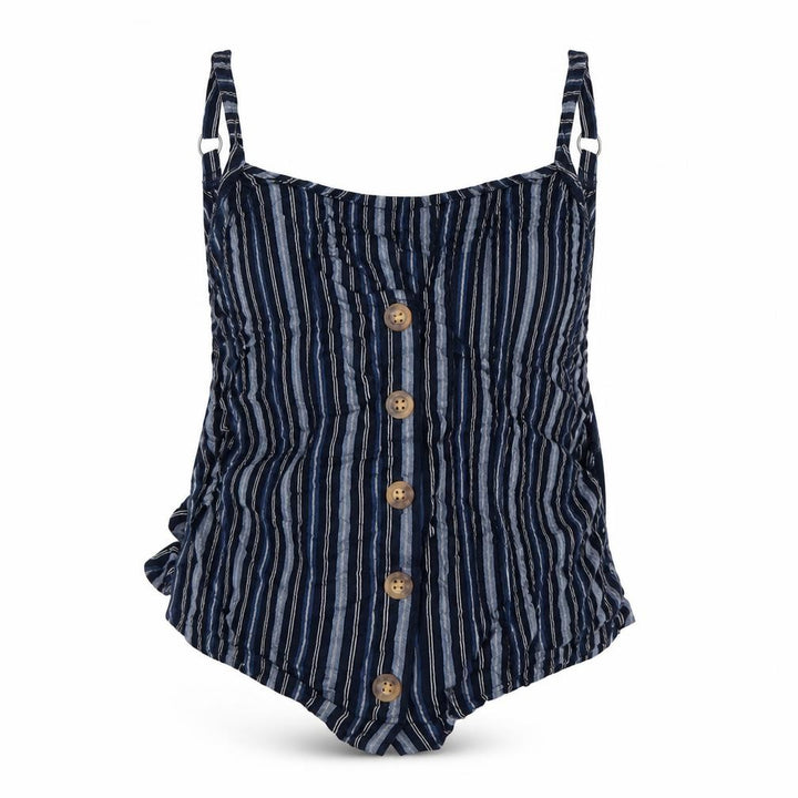 Hollister Womens Blue Striped  Basic T-Shirt Size XS