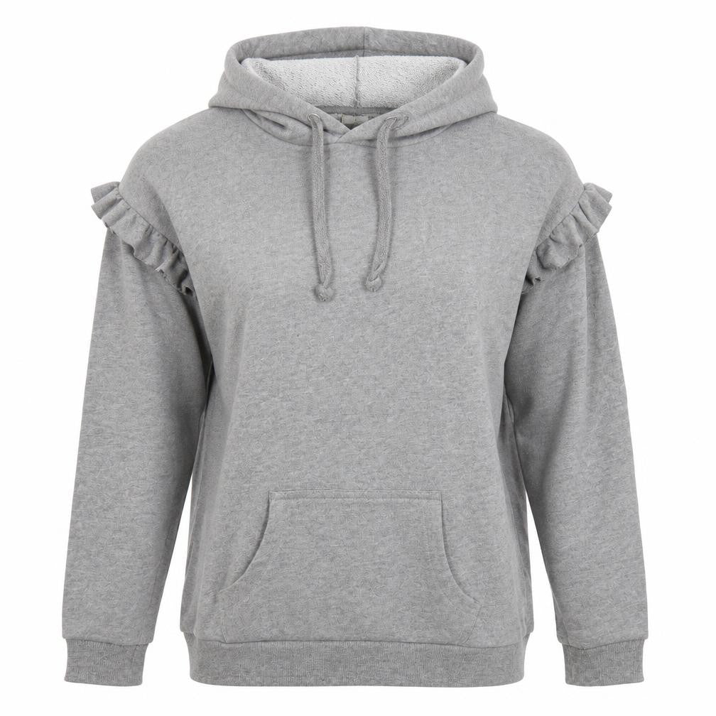 Papaya Womens Grey   Pullover Hoodie Size 10