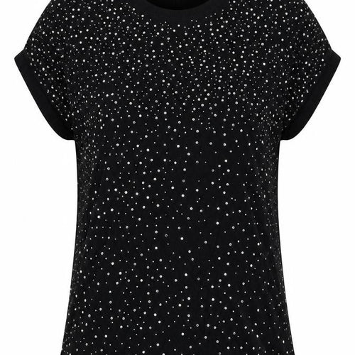 Tezenis Womens Black Polka Dot  Basic T-Shirt Size M