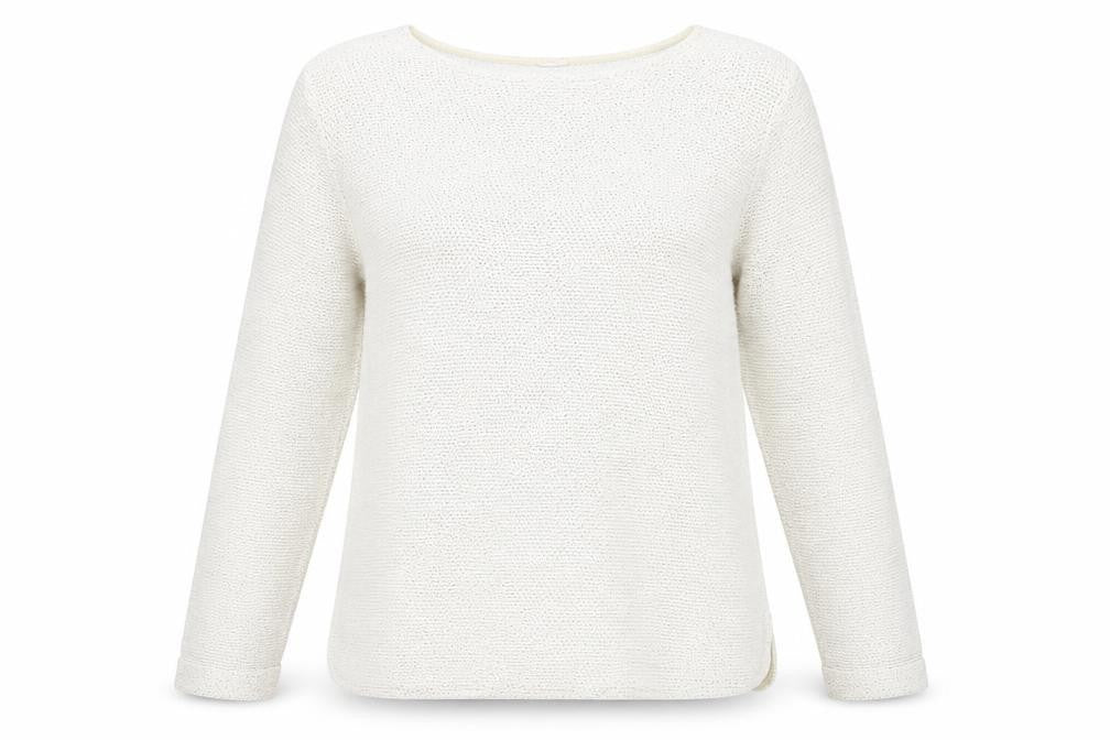 Preworn Womens White   Pullover Jumper Size M