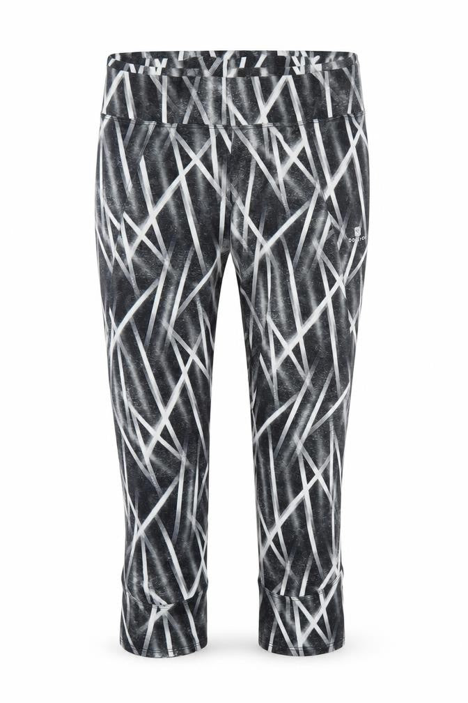 DECATHLON Womens Multicoloured Geometric  Sweatpants Trousers Size 8 L20 in