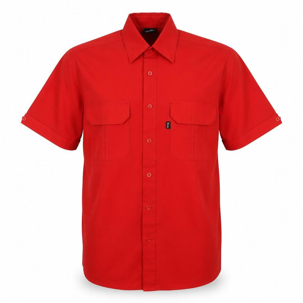 Nico Mens Red    Button-Up Size M