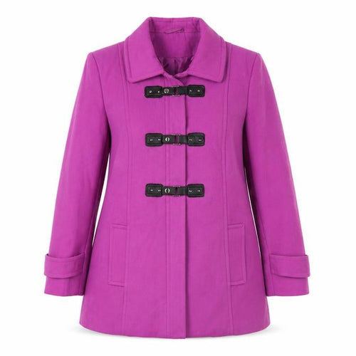 Simply Be Womens Pink   Overcoat Coat Size 14
