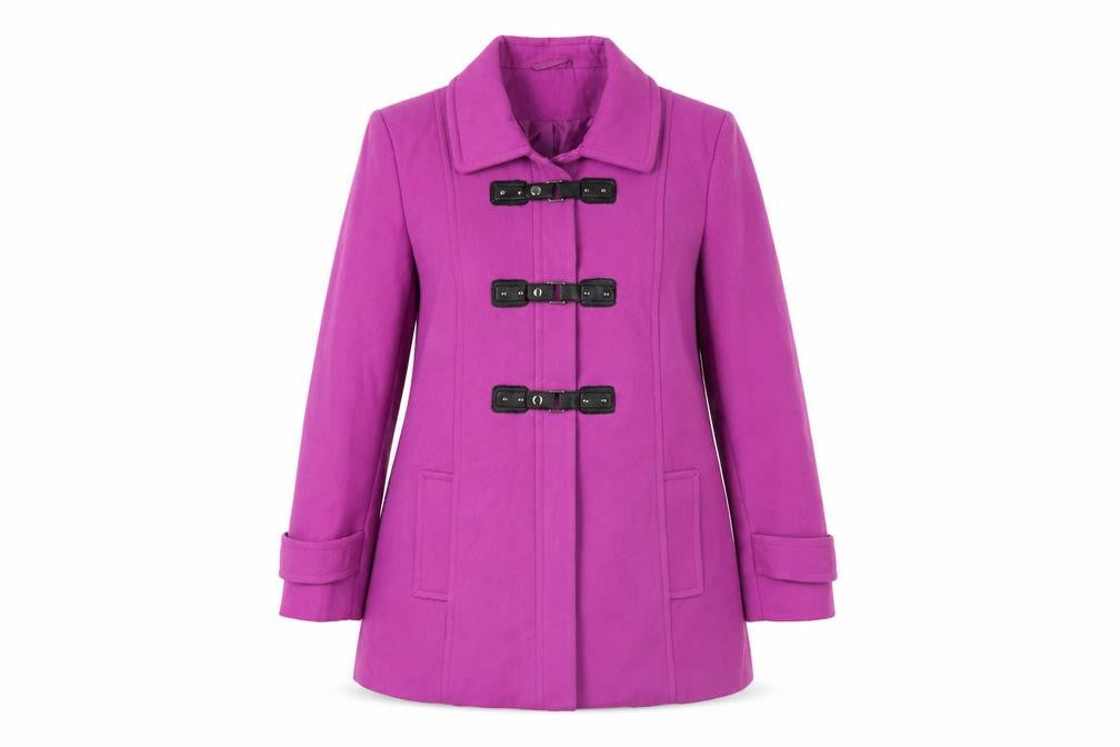 Simply Be Womens Pink   Overcoat Coat Size 14