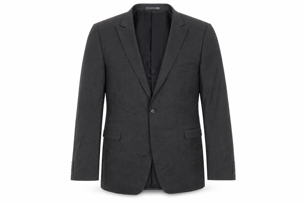 Burton Mens Grey Striped  Jacket Suit Jacket Size 48