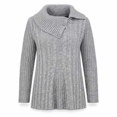 Bonmarché Womens Grey  Knit Pullover Jumper Size S