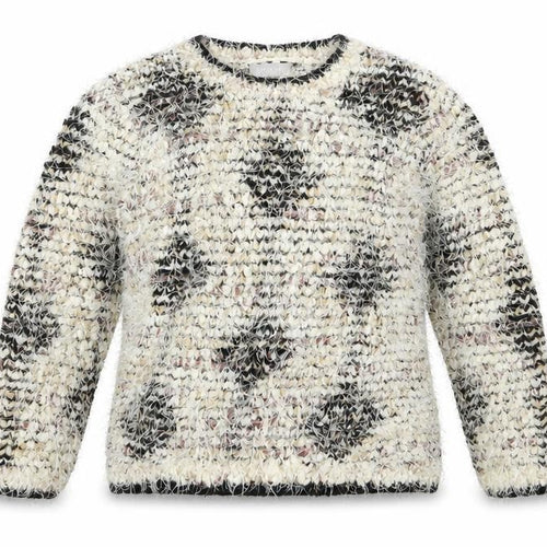 Matalan Girls Beige Argyle/Diamond Knit Pullover Jumper Size 8-9 Years