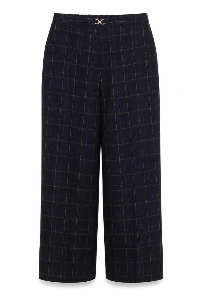 Damart Womens Blue Striped  Trousers  Size 12 L27 in
