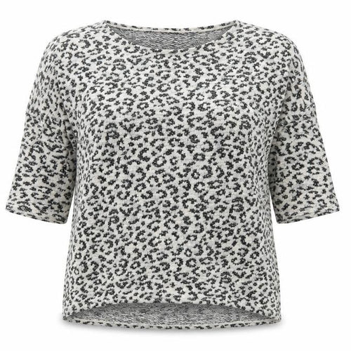 Divided Womens Beige Animal Print Knit Pullover Jumper Size M