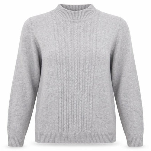 EWM Womens Grey  Knit Pullover Jumper Size S