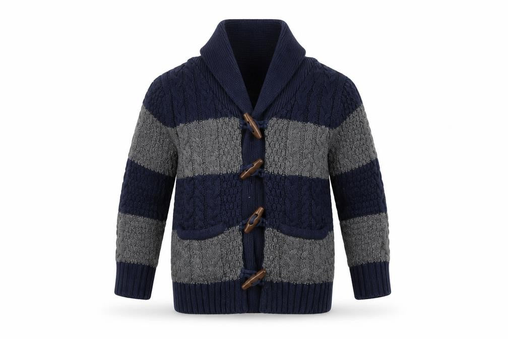 Gap Boys Blue Striped  Cardigan Jumper Size 4 Years
