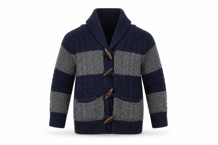 Gap Boys Blue Striped Cardigan Jumper Size 4 Years