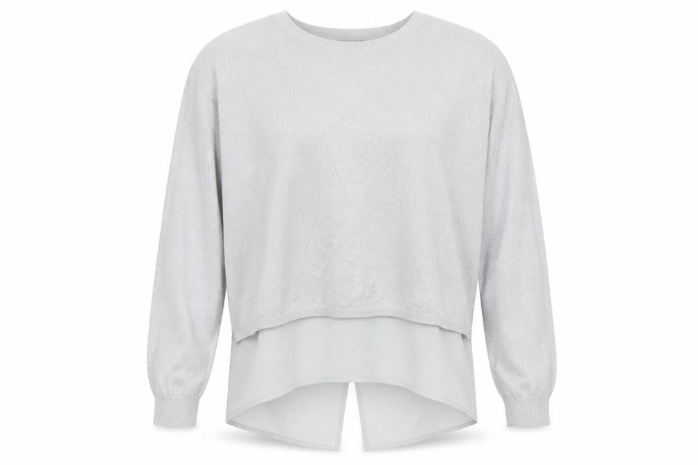 Oasis Womens Silver   Pullover Jumper Size L