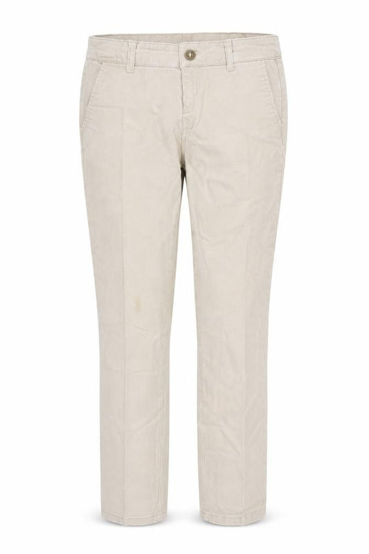 Front view of TALLY WEiJL women’s beige straight jeans, size UK 8, 28-inch leg