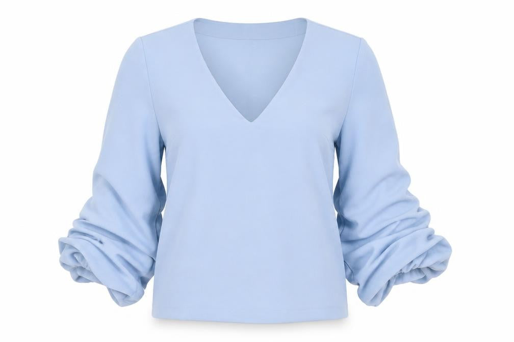 H&M Womens Blue   Basic Blouse Size 6