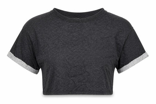 Front view of Divided women’s grey basic t-shirt, size M