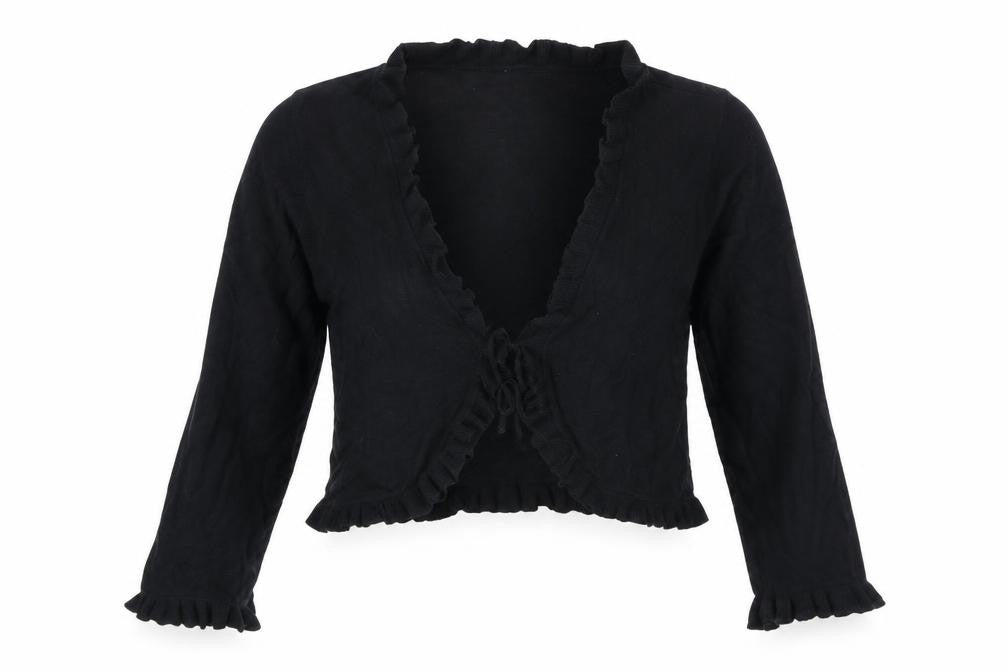 Wallis Womens Black  Knit Cardigan Jumper Size 10