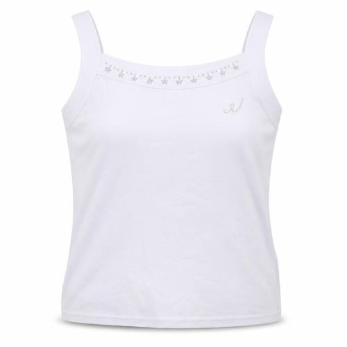 Guodil Womens White   Basic Tank Size XL