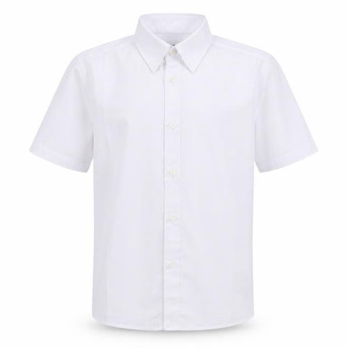 M&S Boys White   Basic Button-Up Size 7-8 Years