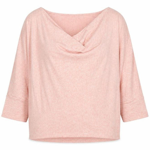 fransa Womens Pink  Knit Pullover Jumper Size S