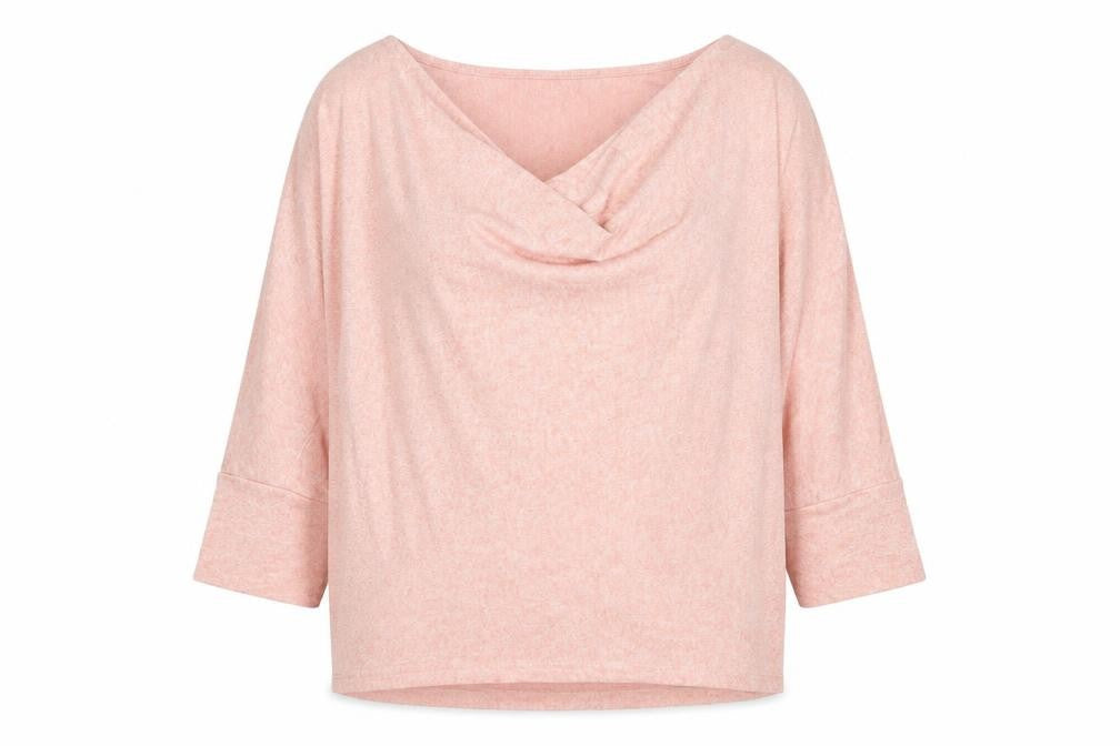 fransa Womens Pink  Knit Pullover Jumper Size S