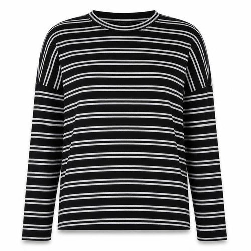 Monki Womens Black Striped Knit Pullover Jumper Size 2XS
