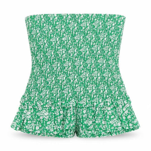 who i am Womens Green Floral  Mom Shorts Size 12