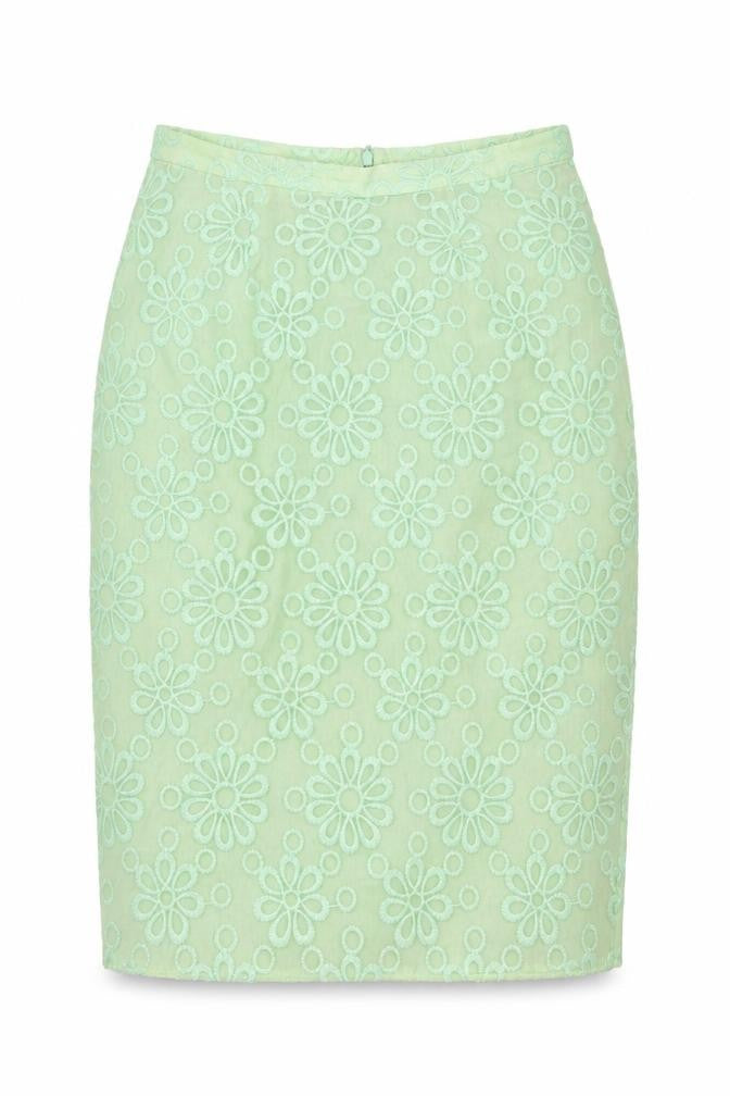 M&Co Womens Green   A-Line Skirt Size 12