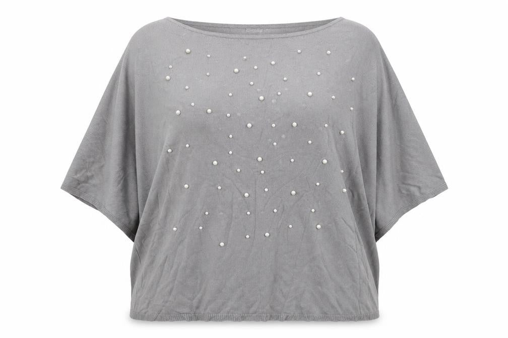 Chic & Pop Womens Grey   Pullover Jumper Size XL