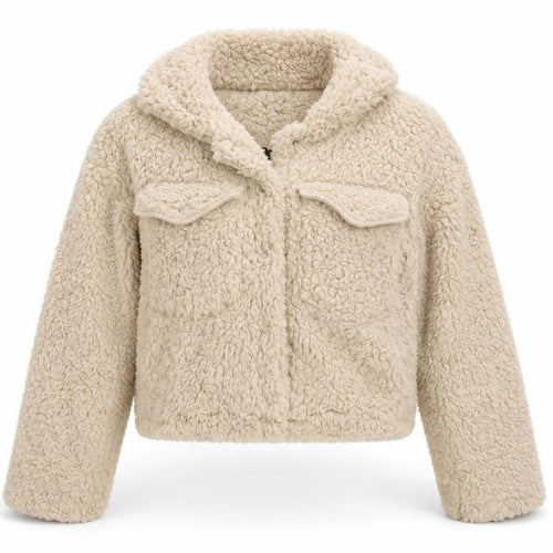 Rising Womens Beige  Fleece Jacket  Size M