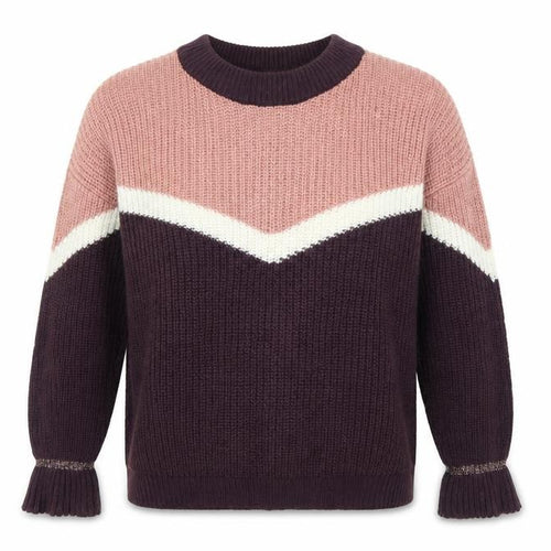 Pieces Womens Pink  Knit Pullover Jumper Size M