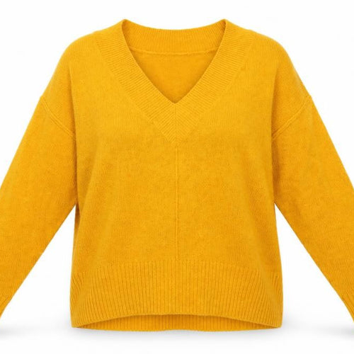 Miss Selfridge Womens Yellow  Knit Pullover Jumper Size 10