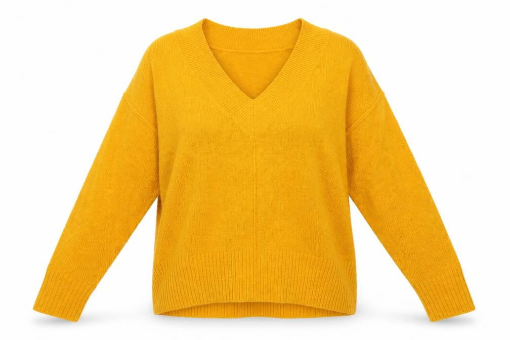 Miss Selfridge Womens Yellow  Knit Pullover Jumper Size 10