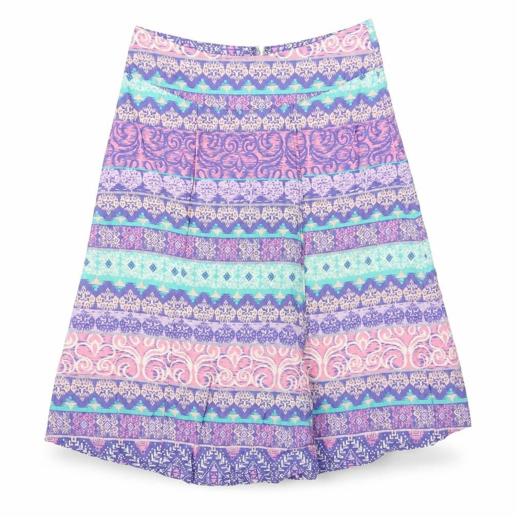 M&Co Womens Purple   A-Line Skirt Size 10